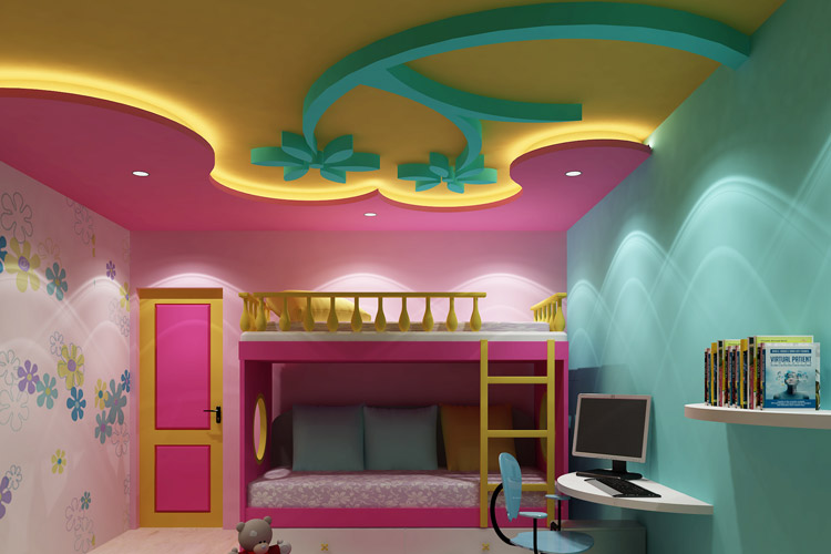 false ceiling design for children's bedroom
