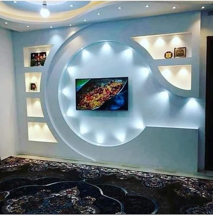 modern POP design for TV wall unit