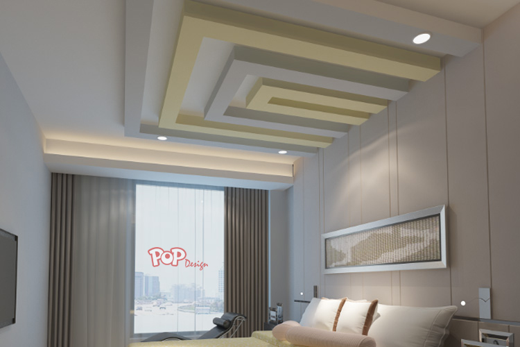 simple modern pop design for bedroom