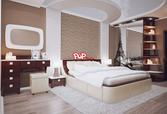 simple pop design for bedroom roof in india
