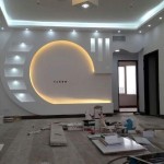 modern TV wall unique POP design