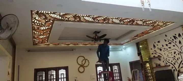 simple pop ceiling design for rectangular hall