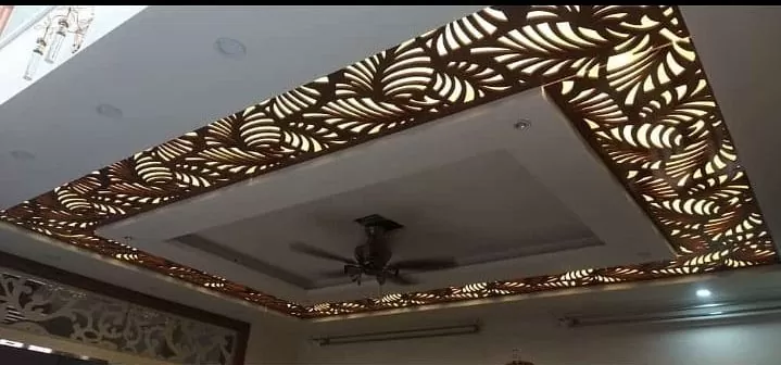 Simple pop ceiling design for rectangular hall
