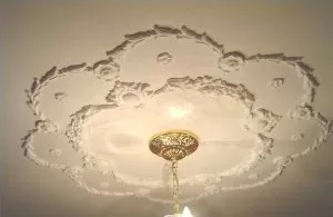Flower design POP false ceiling