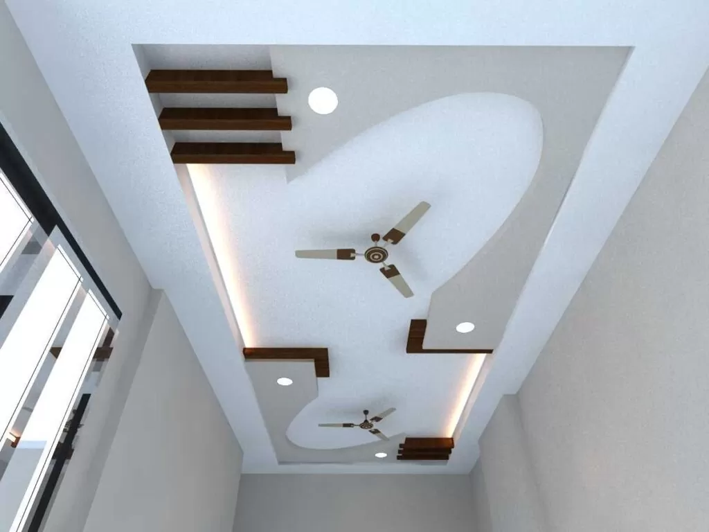 Rectangular hall plus minus POP design