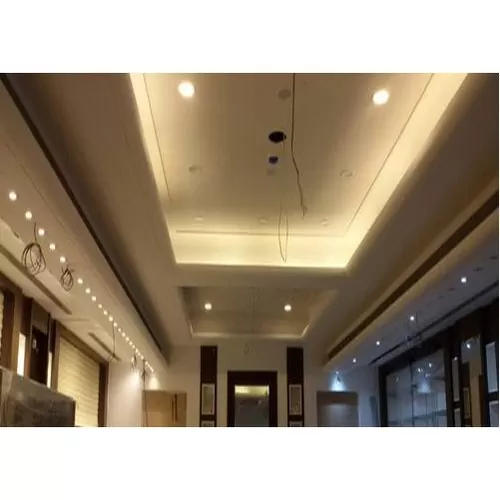 pop design for small l shape hall