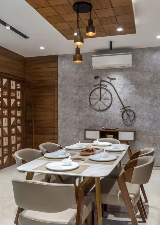 latest POP Ceiling Designs For Dining Hall
