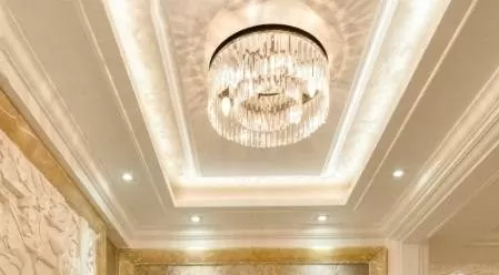 POP Plus Minus Design for l Shaped Lobby